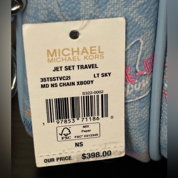 NWT Michael Kors Jet Set Travel Crossbody - Picture 6 of 6